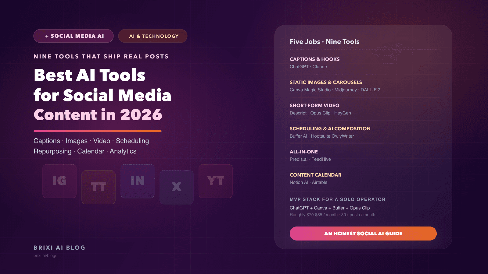Best AI Tools for Social Media Content in 2026: 9 That Ship Real Posts