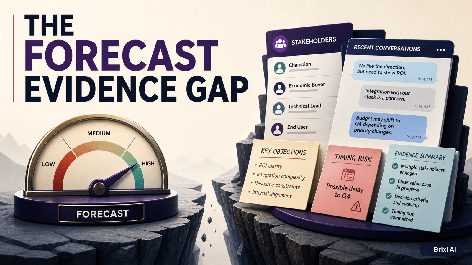 The Forecast Evidence Gap: What Sales Conversations Reveal First