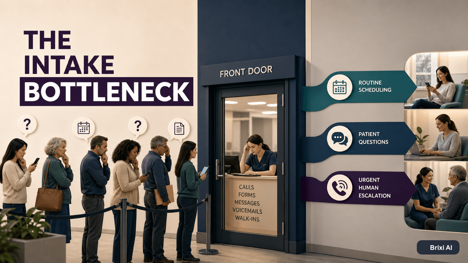The Intake Bottleneck: Losing Patients Before the First Visit