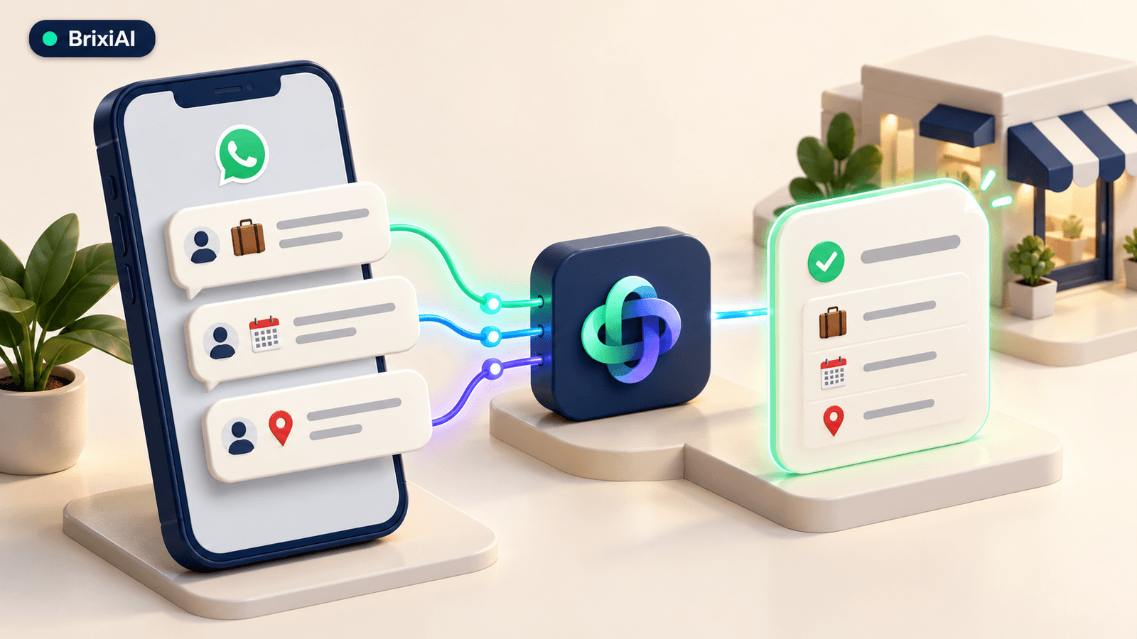 Customers Send Five Short Messages. WhatsApp AI Should Understand One Request.