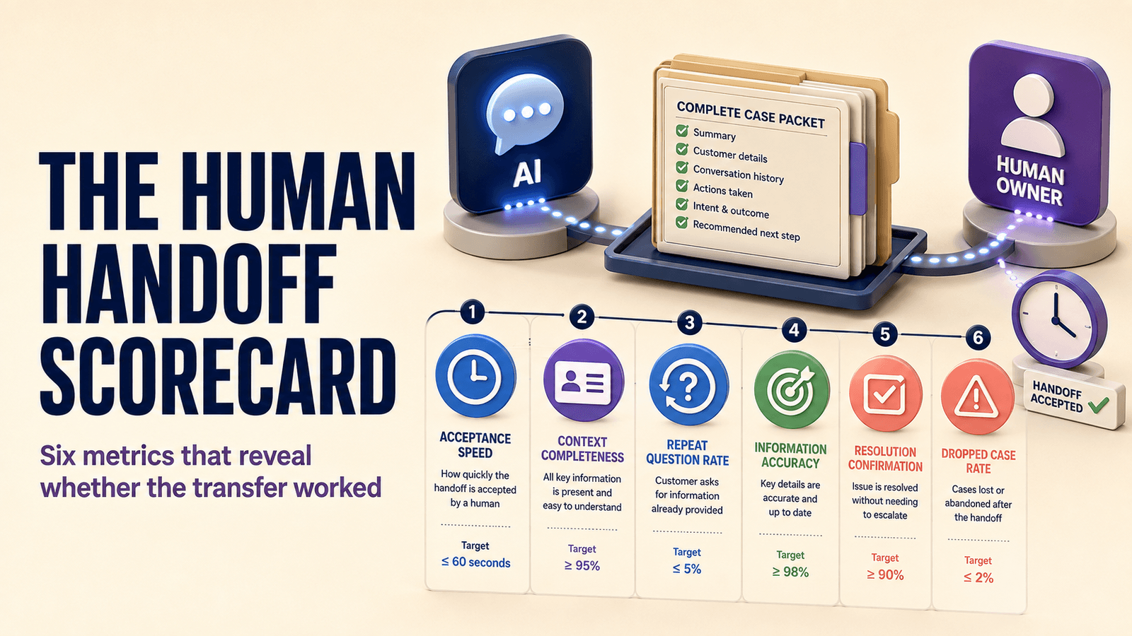 The Human Handoff Scorecard: Six Metrics That Matter