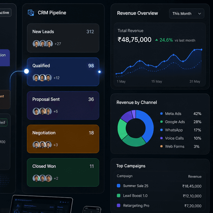 Pipeline and revenue reporting connected back to campaigns