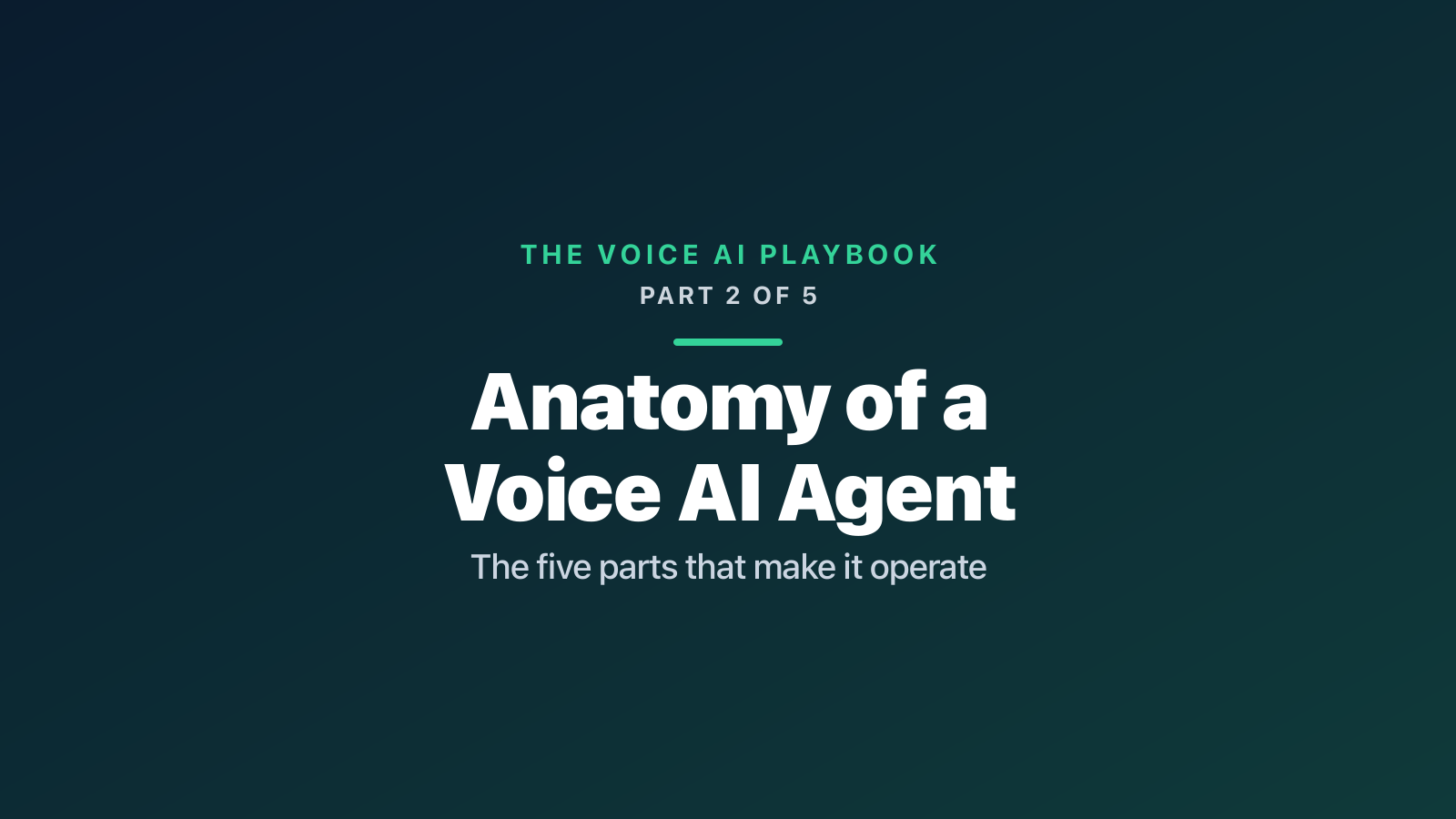 Anatomy of a Voice AI Agent That Actually Works