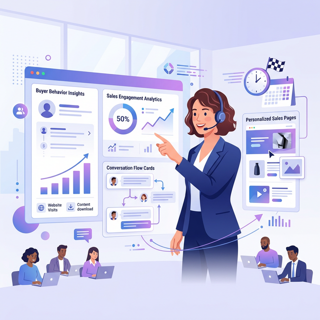 Behavior driven sales conversation workflow with real time intent insights