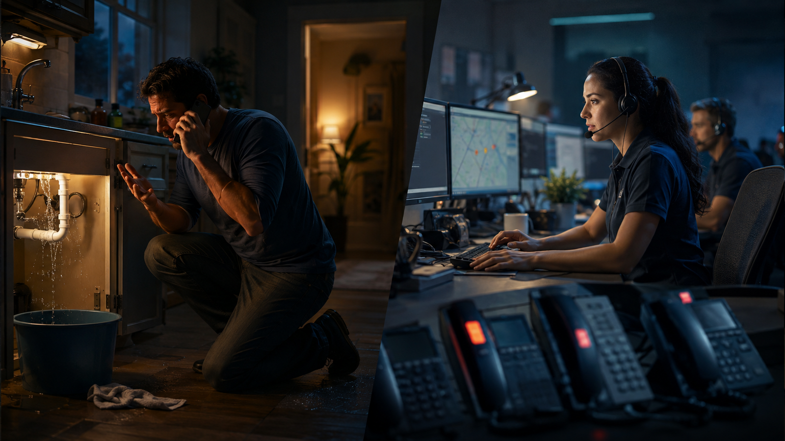 An operator facing the customer workflow problem described in The Missed-Call Booking Gap in Home Services