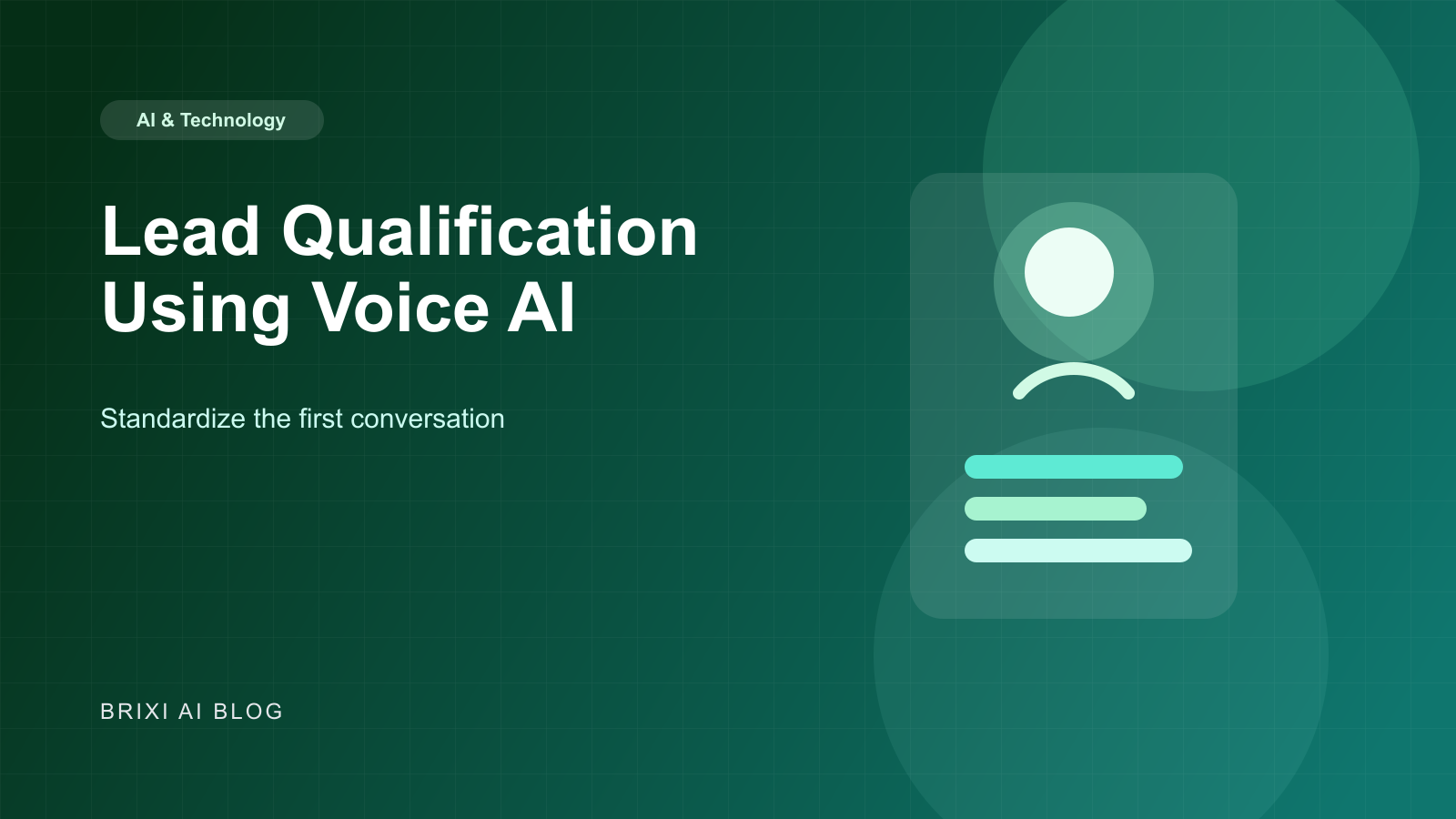 Lead Qualification Using Voice AI