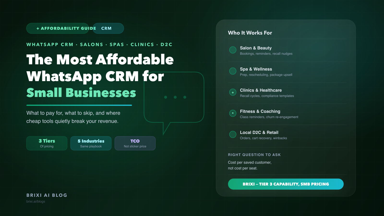 The Most Affordable WhatsApp CRM for Small Businesses: Salons, Spas, Clinics and Beyond