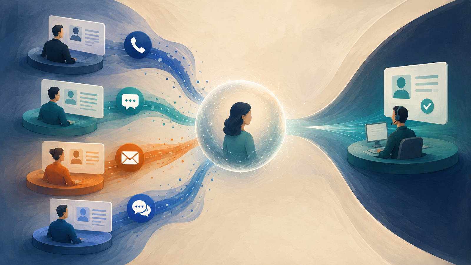 An operator facing the customer workflow problem described in How to Route Leads Across WhatsApp, Voice, Email, and Chat