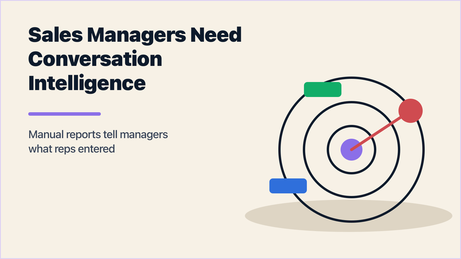 Why Sales Managers Need Conversation Intelligence, Not More Manual Reports